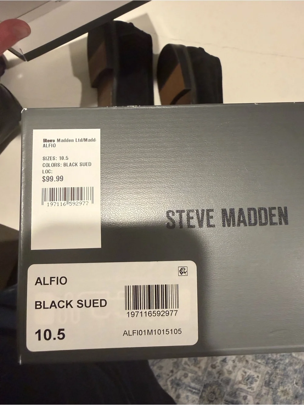 Steve Madden Black Suede Bit Loafers